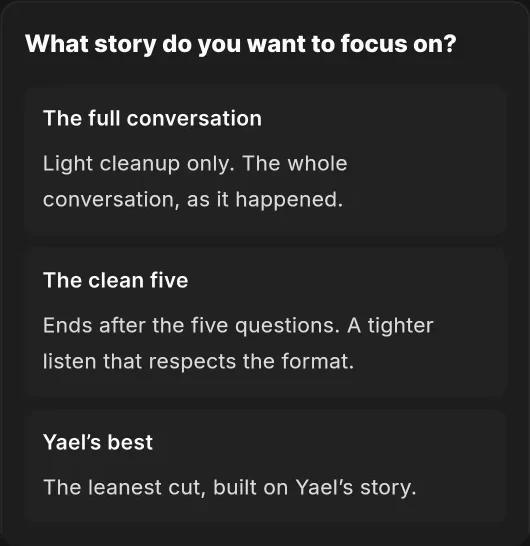 Story question