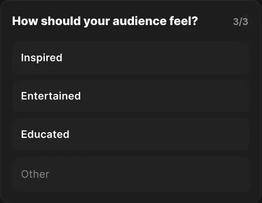 Audience question