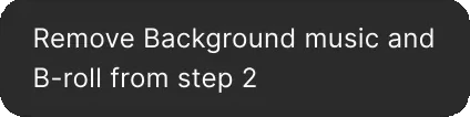 Remove background music