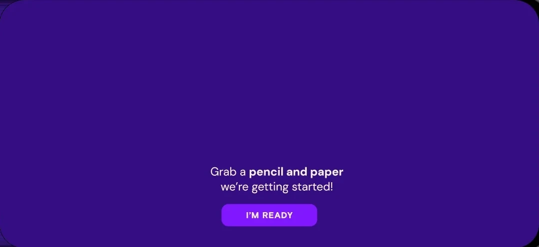 iPhone screen: Grab a pencil and paper, we’re getting started!